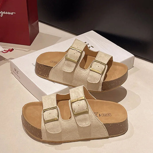 Sandales Confort | Semelle en Liège et Brides Réglables | Idéales pour les journées actives et décontractées