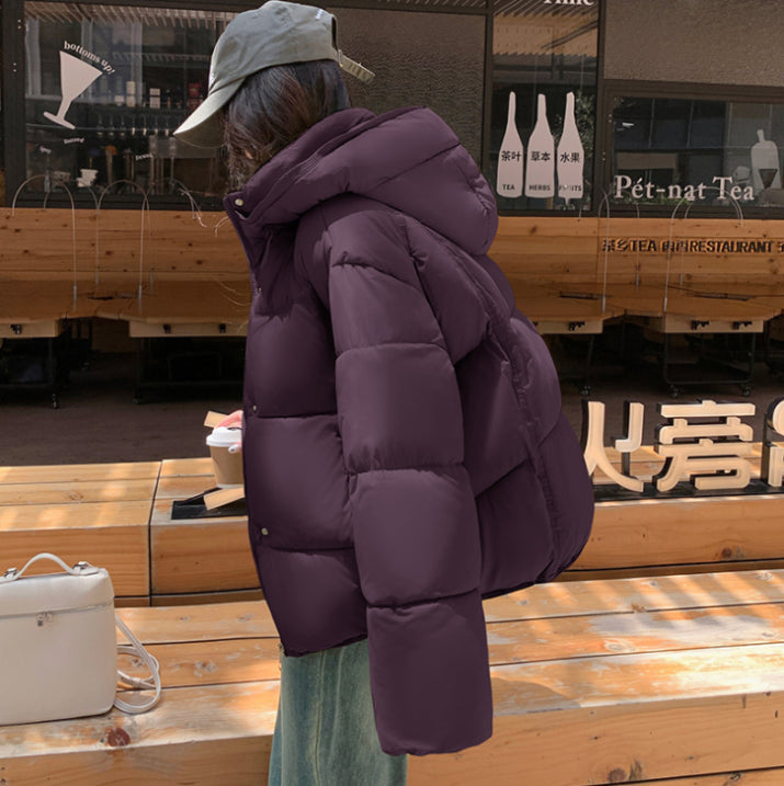 Doudoune Courte et Bouffante à Capuche pour Femme | Chaleur Tendance & Coupe Oversize