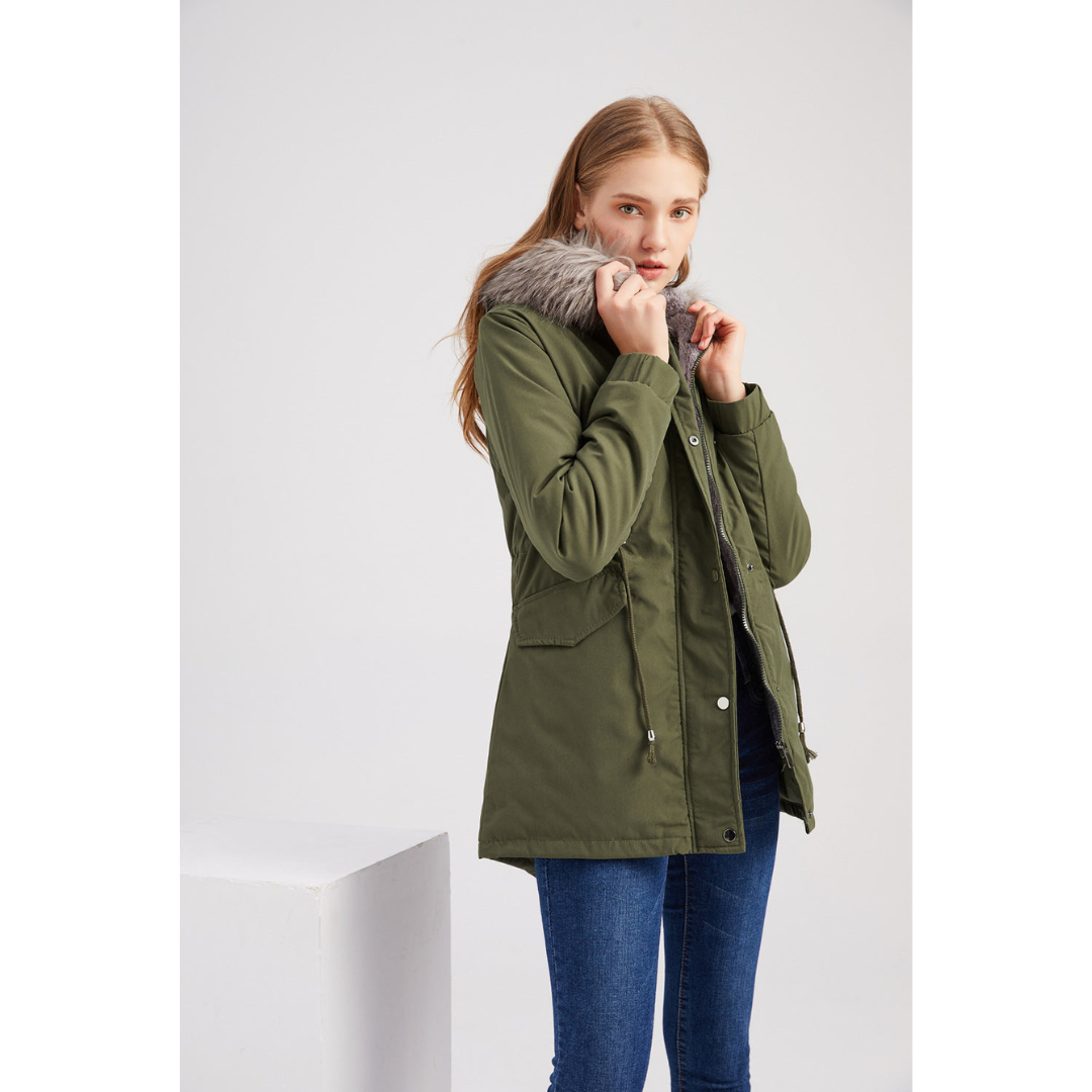 Parka Hiver Femme à Capuche Fourrure | Chaleur Élégante & Confort Quotidien