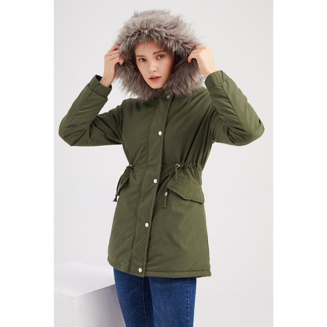 Parka Hiver Femme à Capuche Fourrure | Chaleur Élégante & Confort Quotidien