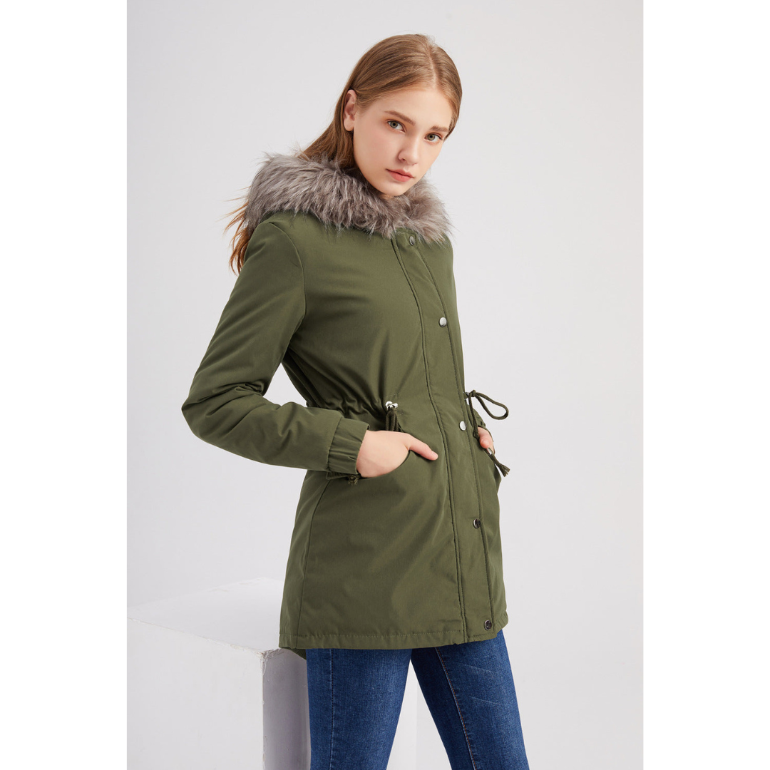 Parka Hiver Femme à Capuche Fourrure | Chaleur Élégante & Confort Quotidien
