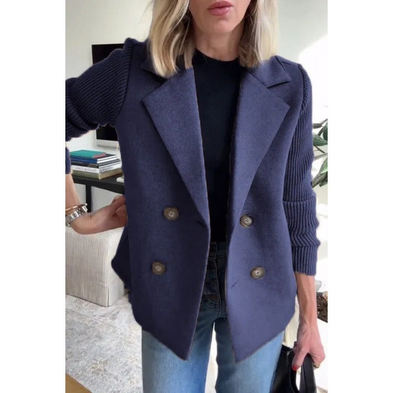 Veste Courte à Double Boutonnage | Élégance Moderne & Style Urbain