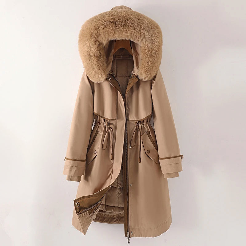 Parka Hiver Femme à Capuche Fourrure | Chaude, Élégante & Fonctionnelle
