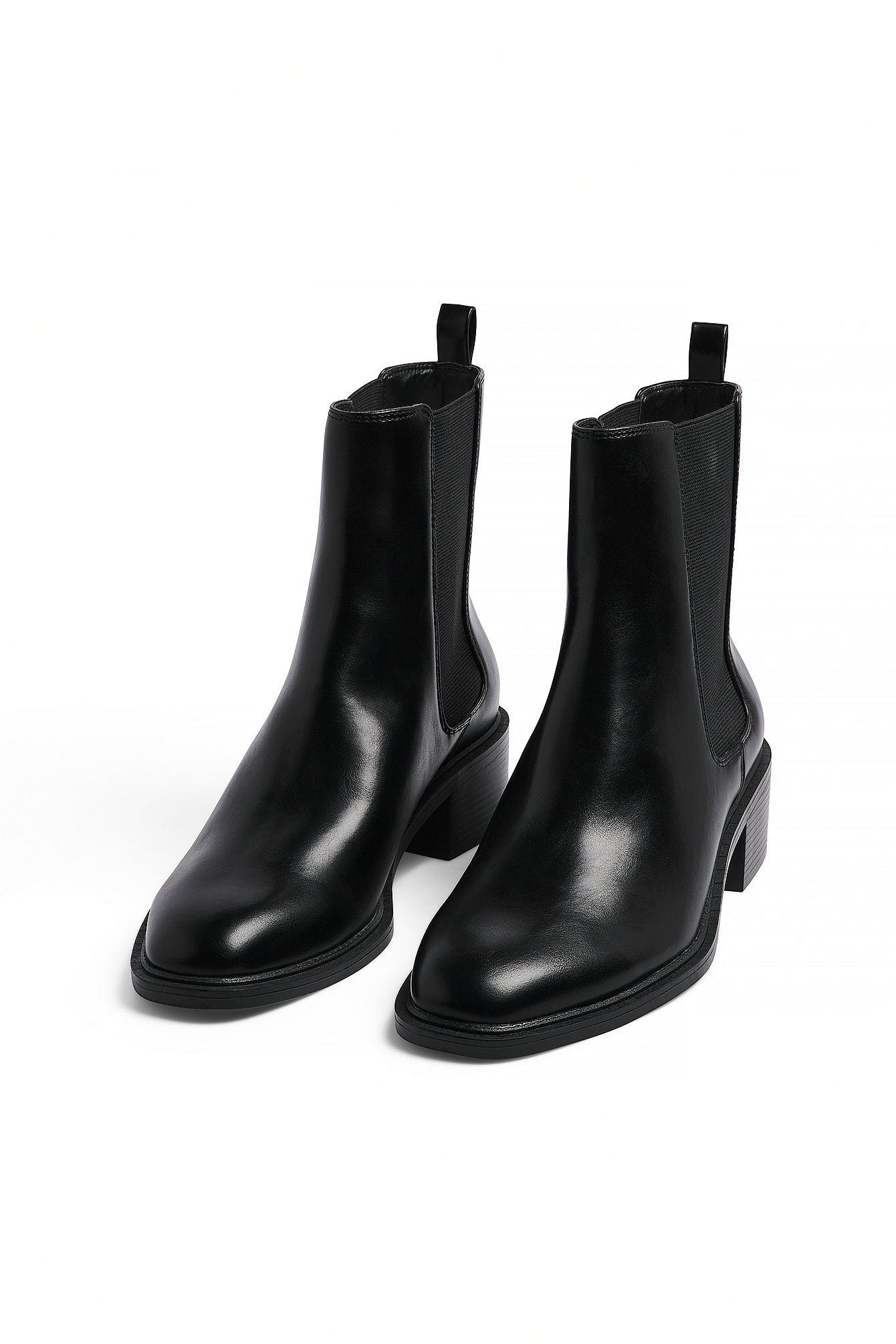 Bottines Noires | Bout Carré et Talon Carré | Idéales pour un look urbain et moderne