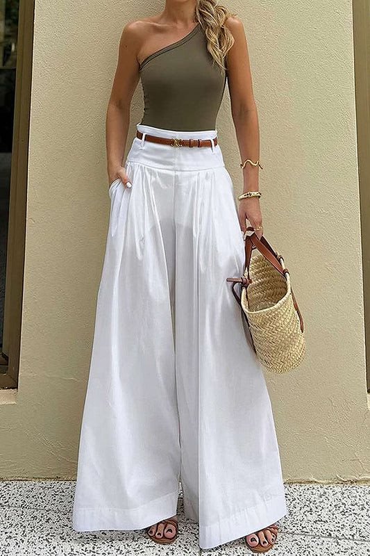 Pantalon Large Femme | Léger et Aéré | Parfait pour l’été et les vacances au soleil