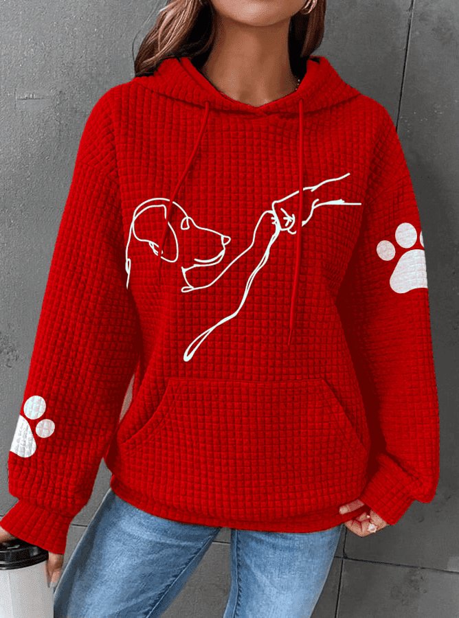 Sweat à Capuche Motif Chien | Style Décontracté & Confort Douillet