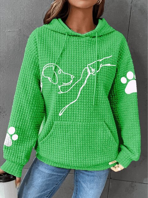 Sweat à Capuche Motif Chien | Style Décontracté & Confort Douillet