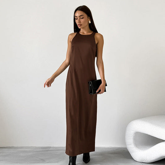 Robe Longue | Coupe Droite et Moderne | Élégante pour le Bureau ou Sorties Urbaines