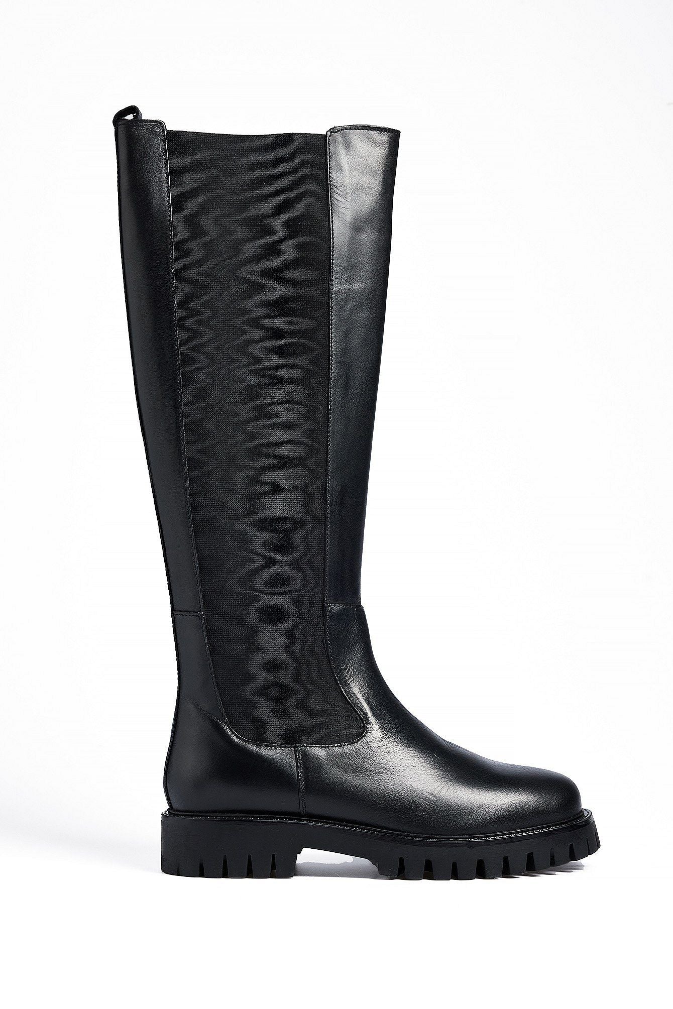 Bottes Montantes | Semelle Crantée et Élastique | Idéales pour un style utilitaire chic