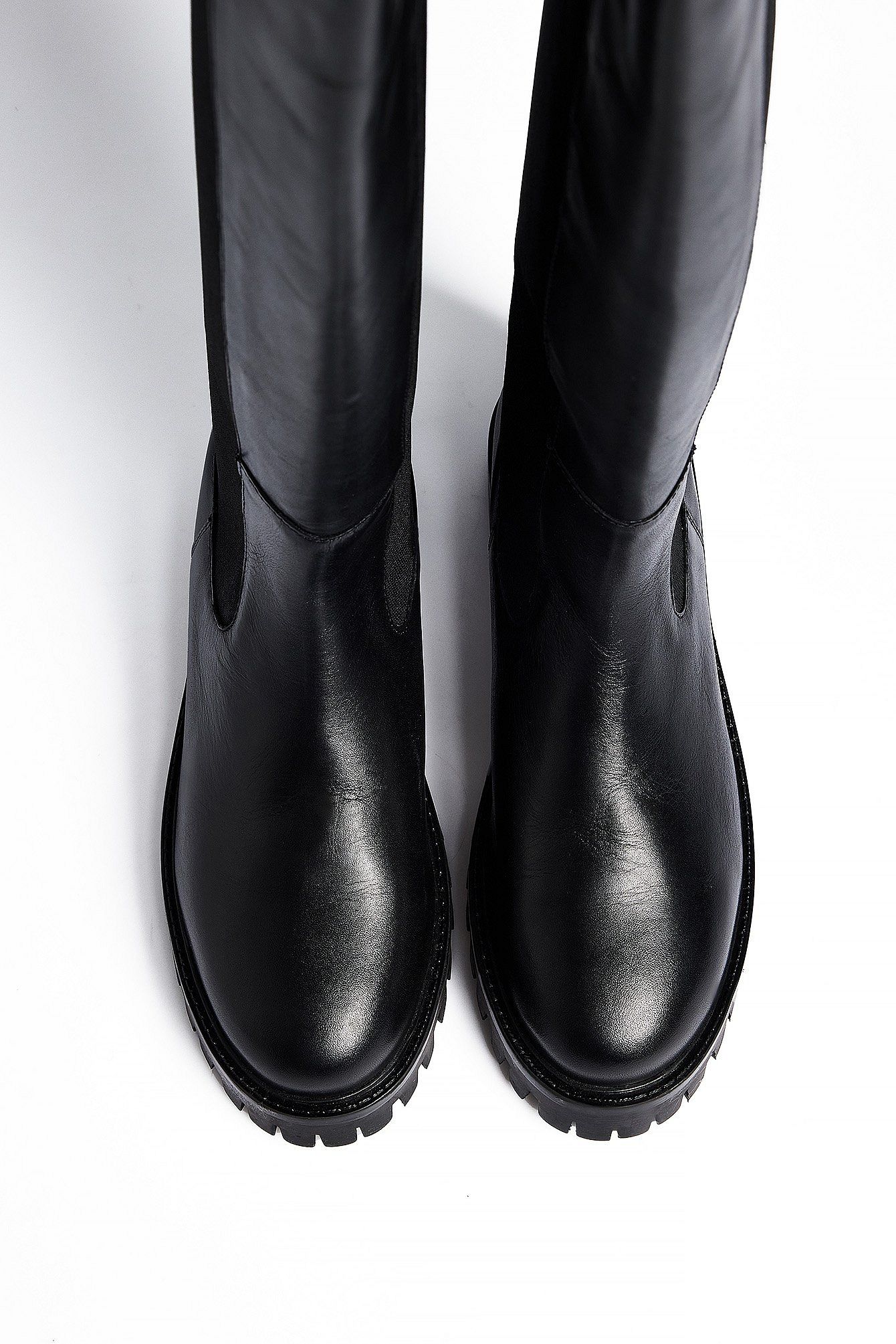 Bottes Montantes | Semelle Crantée et Élastique | Idéales pour un style utilitaire chic