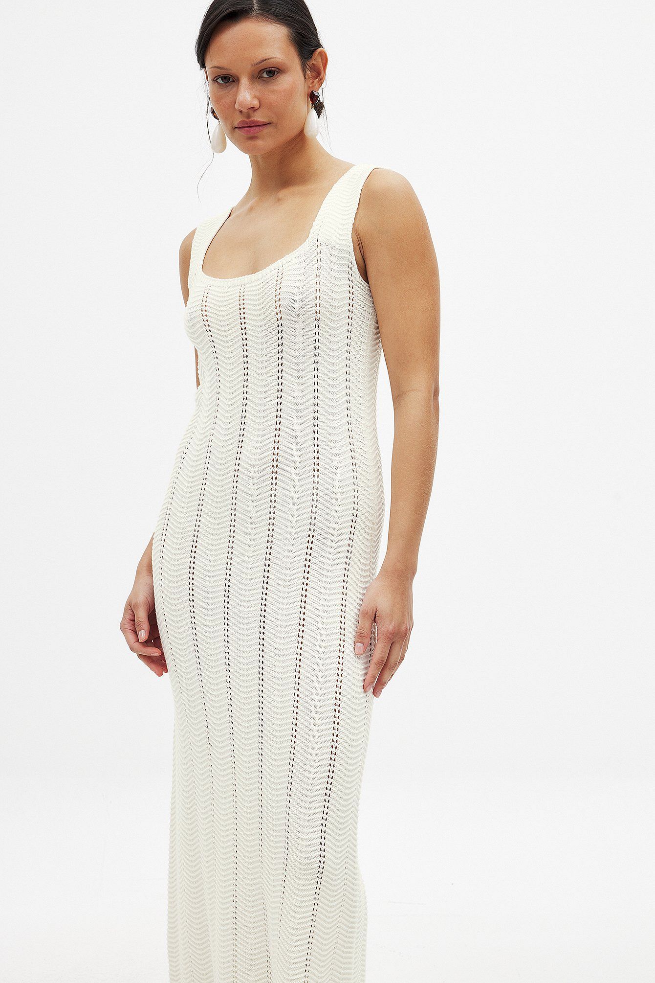 Robe Midi Femme Maille Fine | Coupe Fluide, Col Rond | Style Confort Moderne