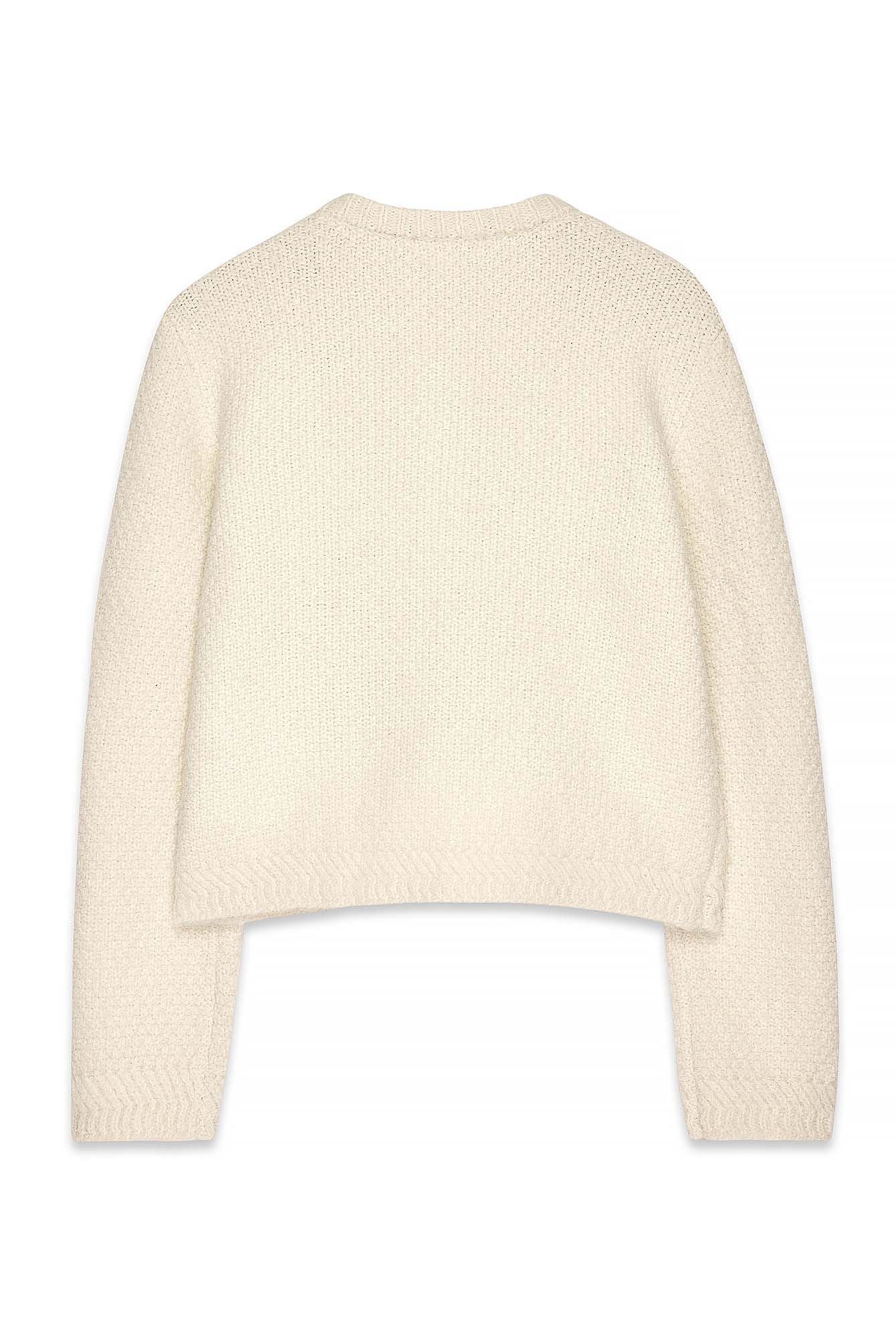 Cardigan Court en Maille Texturée à Poches pour Femme | Élégance Classique et Confort Doux