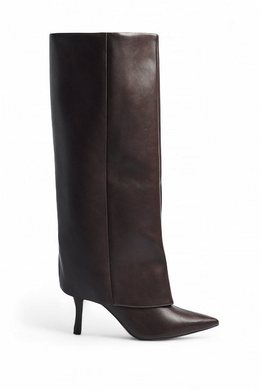 Bottes "Slouchy" Marron | Tige Souple et Talon Aiguille | Idéales pour un style glamour et décontracté