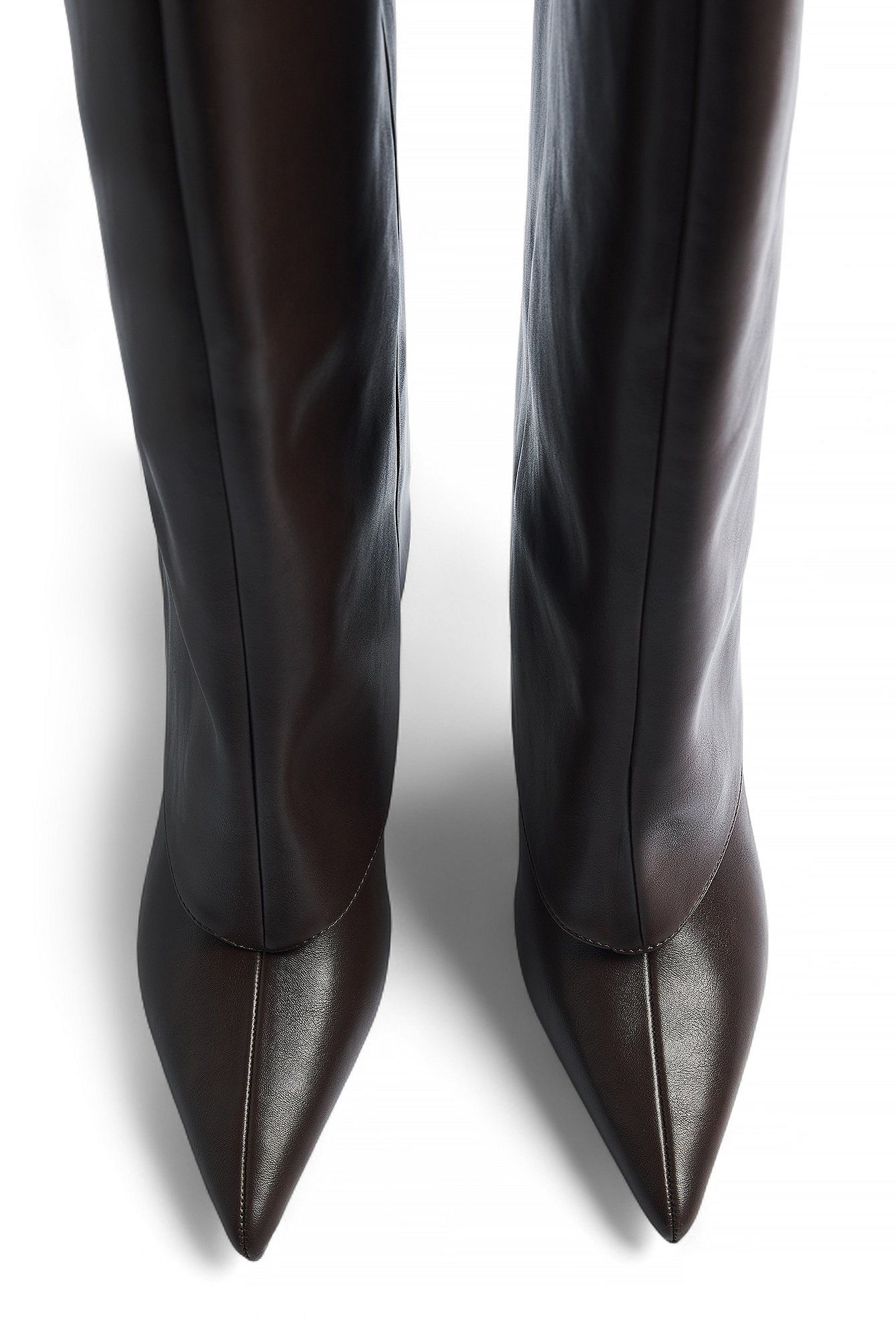 Bottes "Slouchy" Marron | Tige Souple et Talon Aiguille | Idéales pour un style glamour et décontracté