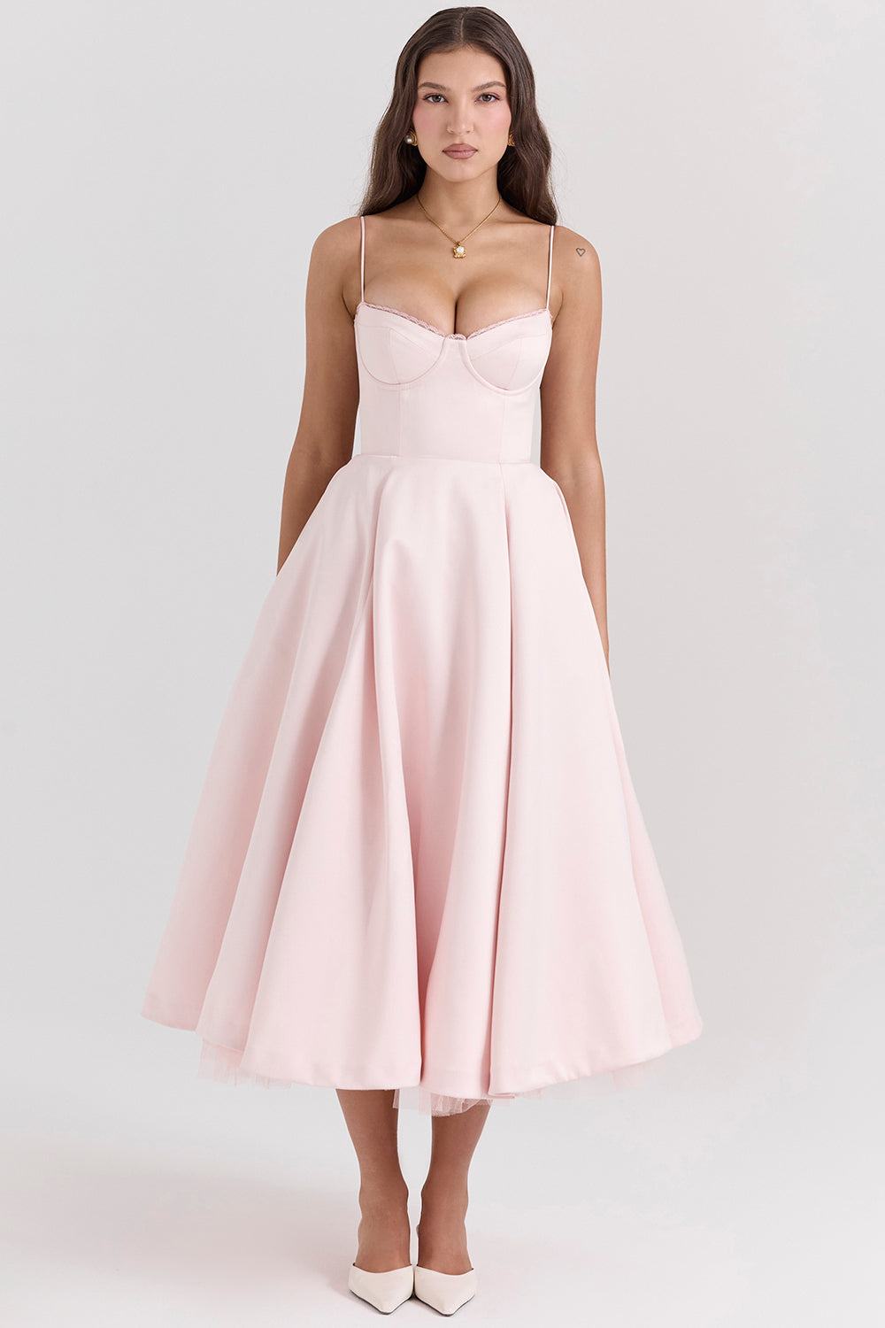 Robe Midi Rose | Élégante et Féminine | Parfaite pour les Occasions Spéciales