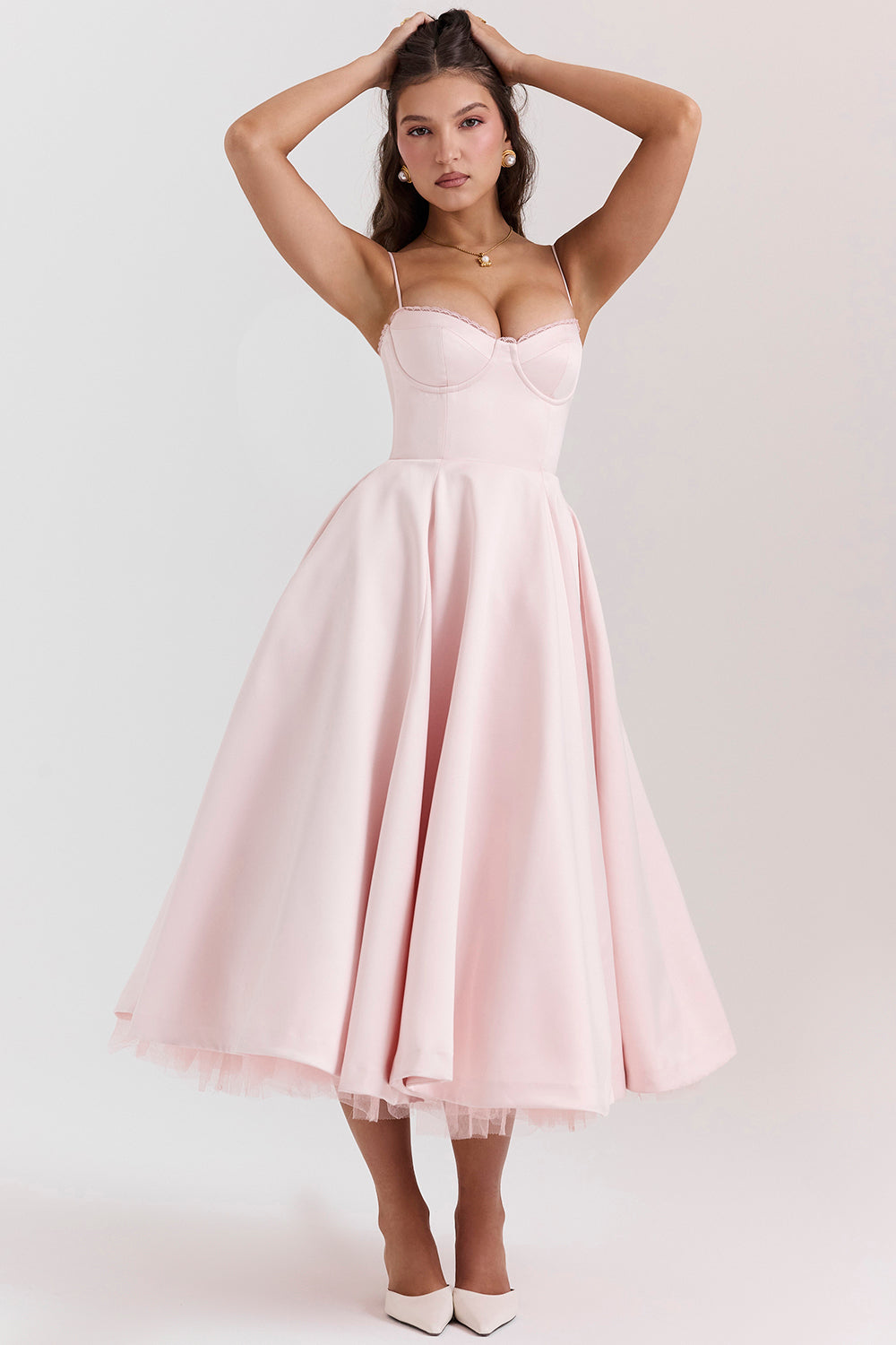 Robe Midi Rose | Élégante et Féminine | Parfaite pour les Occasions Spéciales