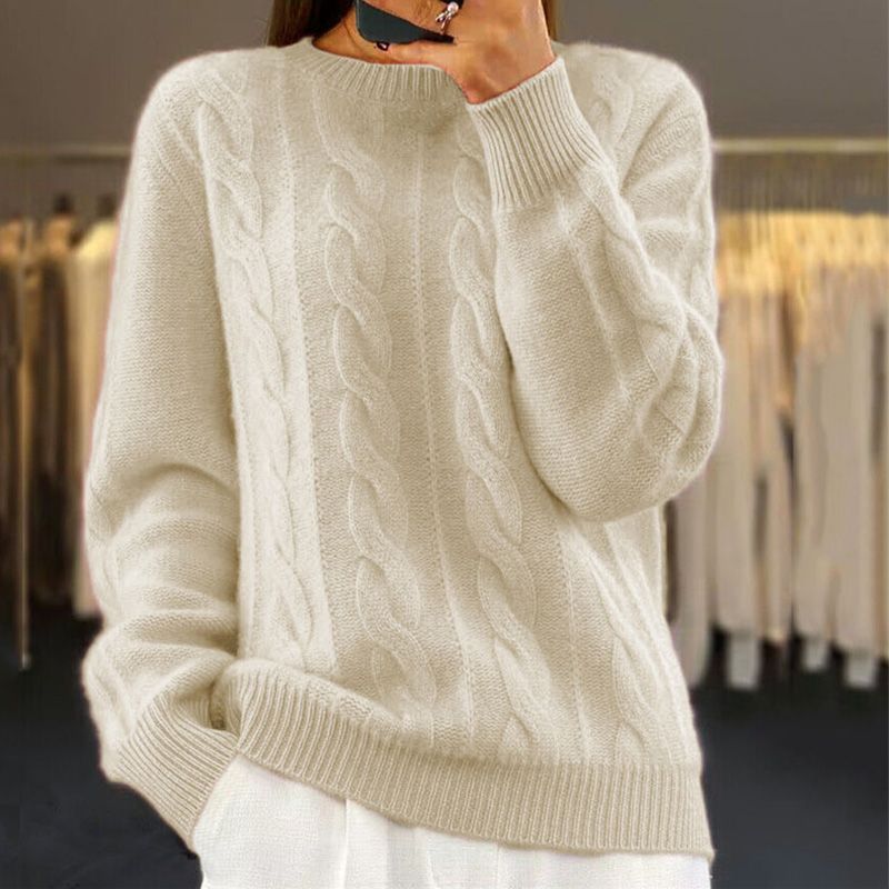 Pull Tricot d’Hiver Femme | Style Classique & Chaleur Assurée