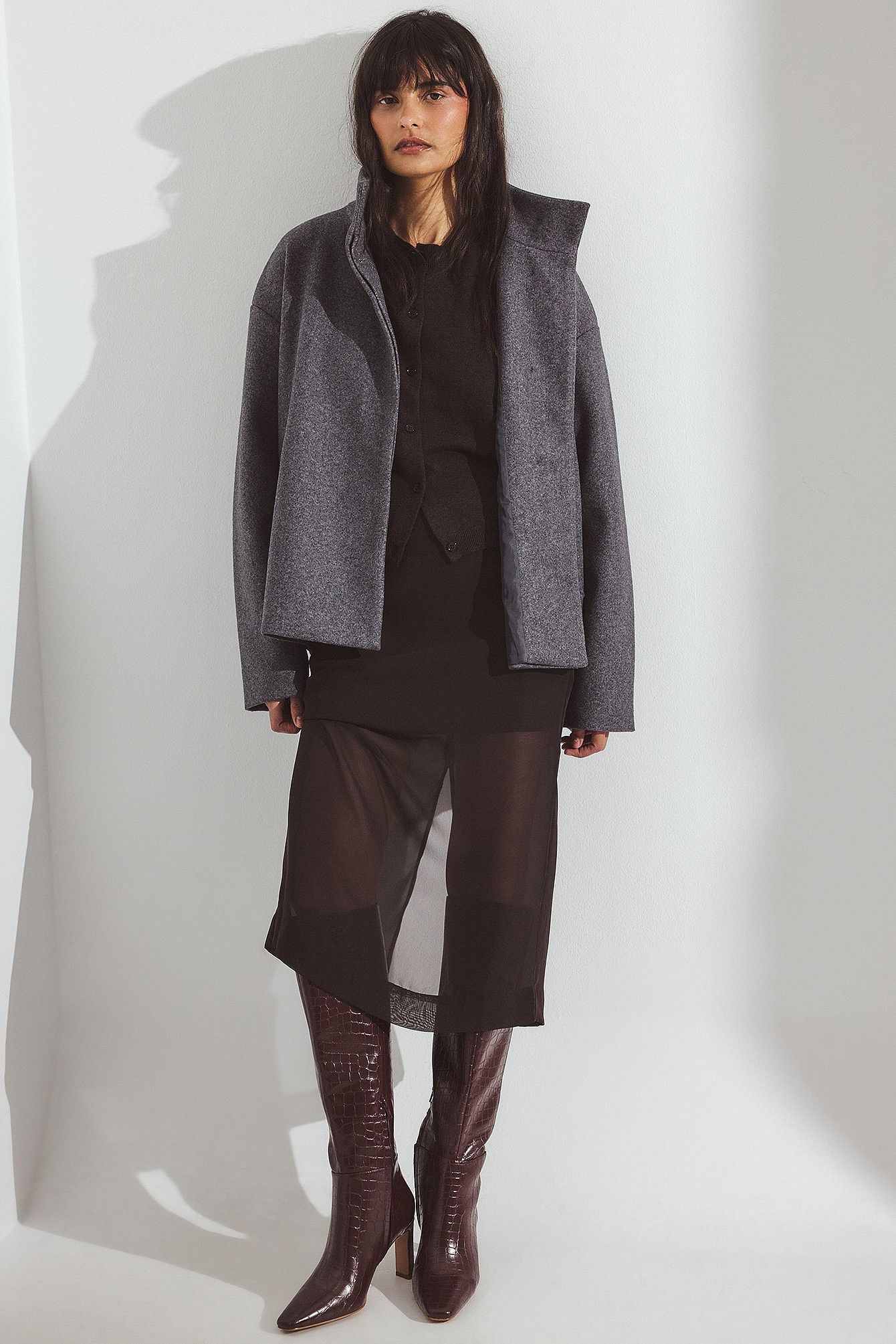 Bottes Montantes | Effet Croco et Talon Aiguille | Idéales pour un look glamour texturé