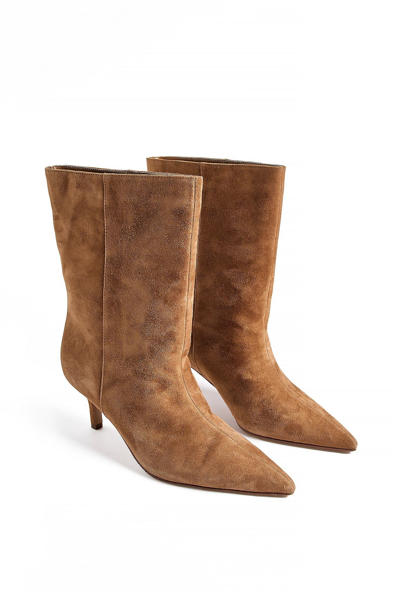 Bottines Western Camel | Daim Chèvre et Talon Chaton | Idéales pour un style bohème chic