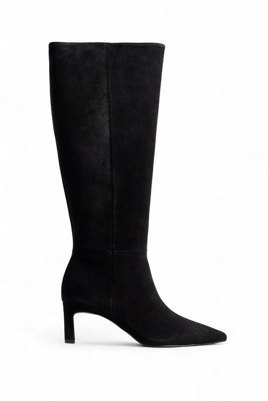 Bottes Hautes | Bout Pointu et Talon Carré Bas | Idéales pour une élégance intemporelle