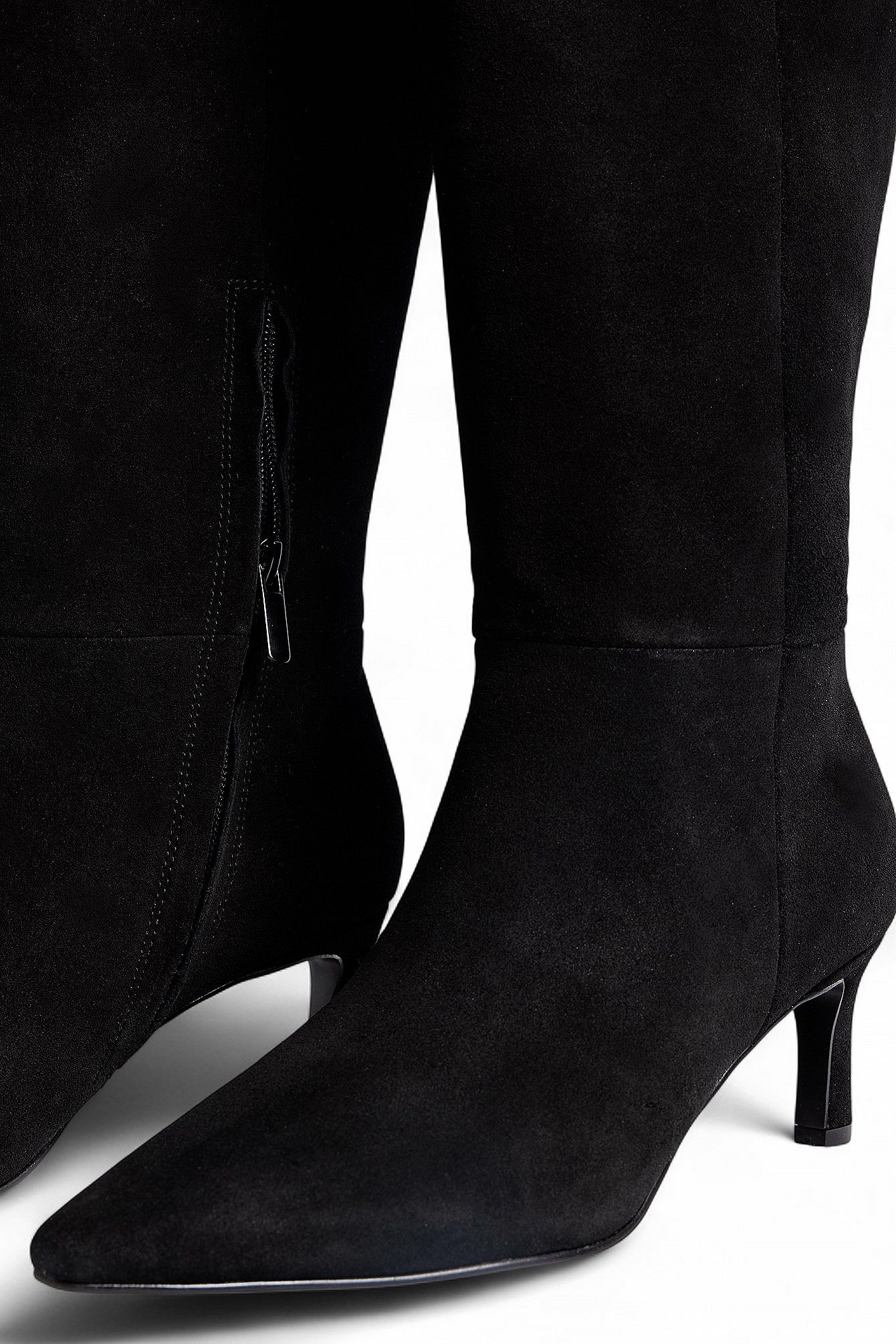 Bottes Hautes | Bout Pointu et Talon Carré Bas | Idéales pour une élégance intemporelle