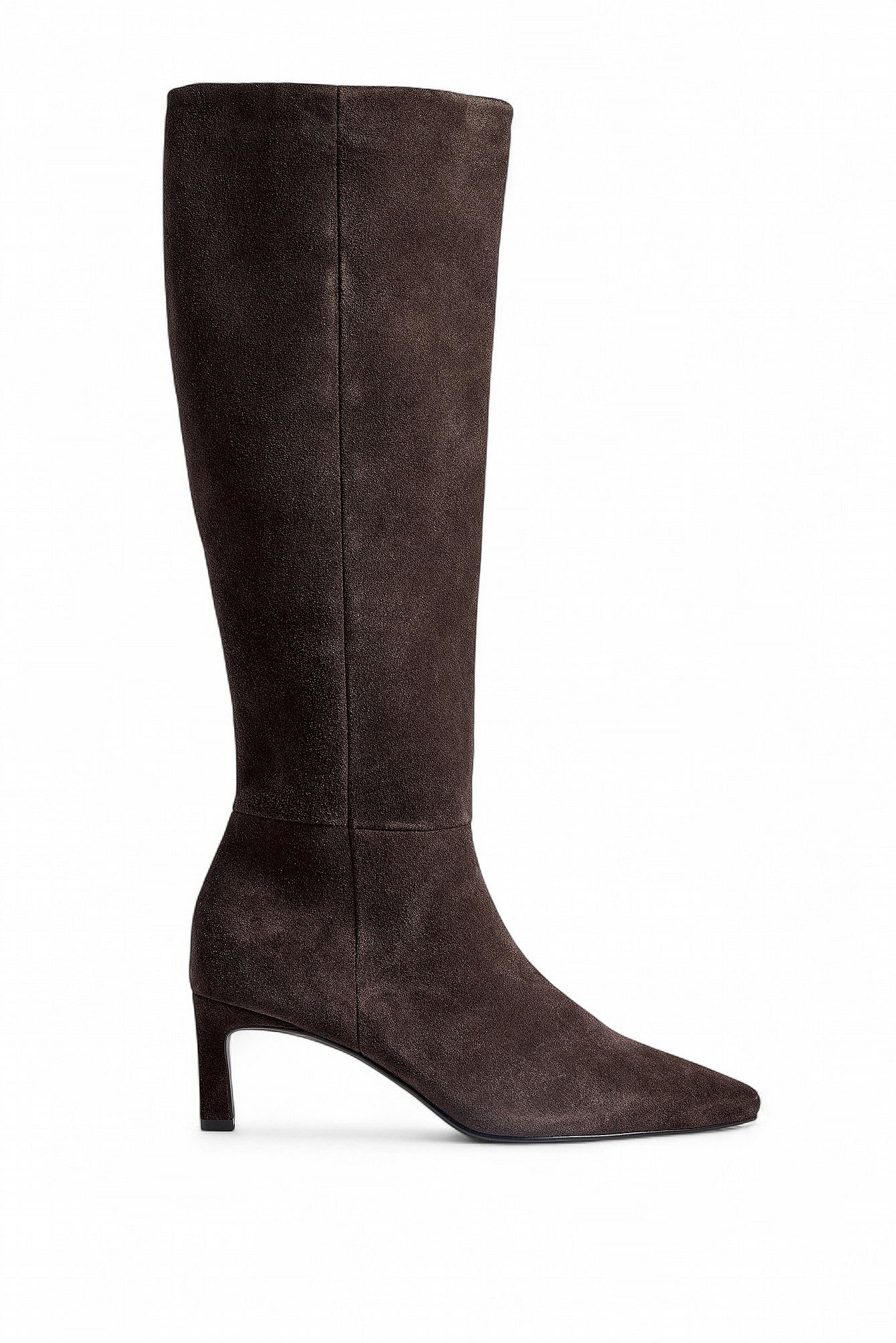 Bottes Hautes | Bout Pointu et Talon Carré Bas | Idéales pour une élégance intemporelle